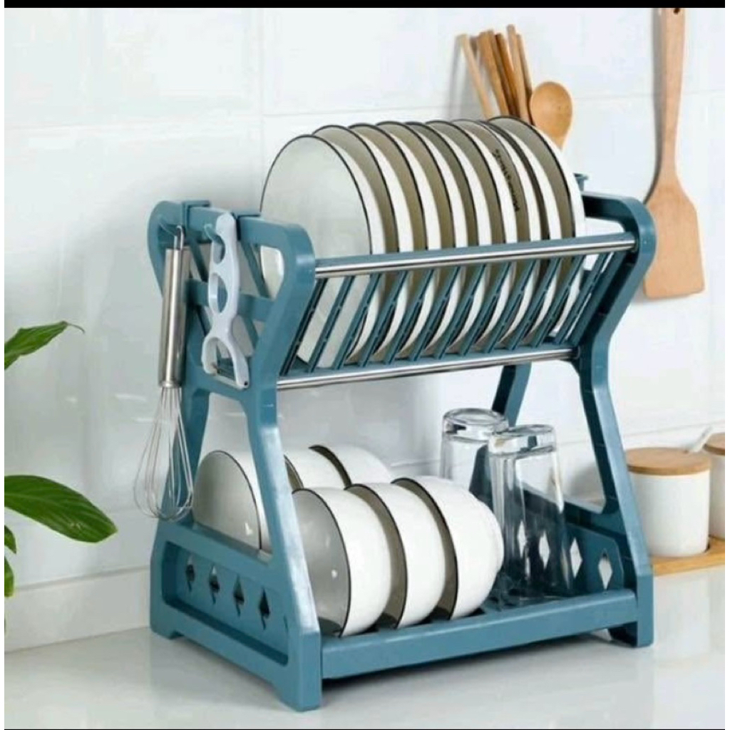 Rak Piring Wastafel 2 Susun Plastik