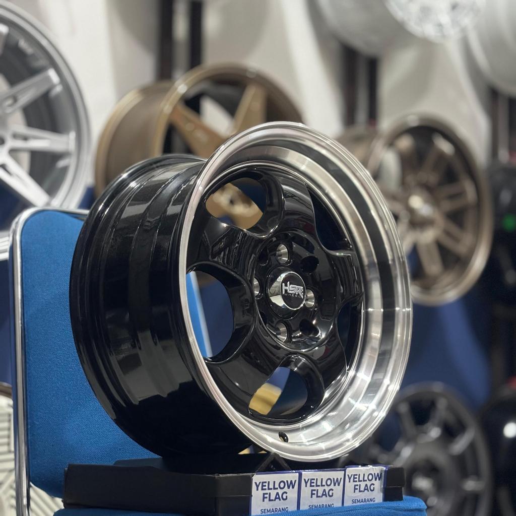 Velg mobil celong ring 15 hsr brisket untuk brio corola mobilio livina r15 pcd 4x100-4x114,3