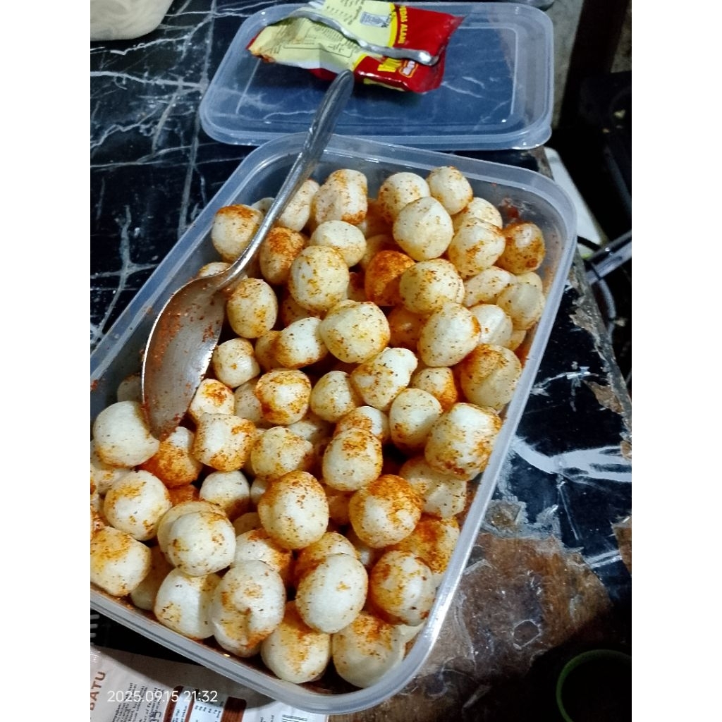 

cimol tinggal goreng pasti ngembang
