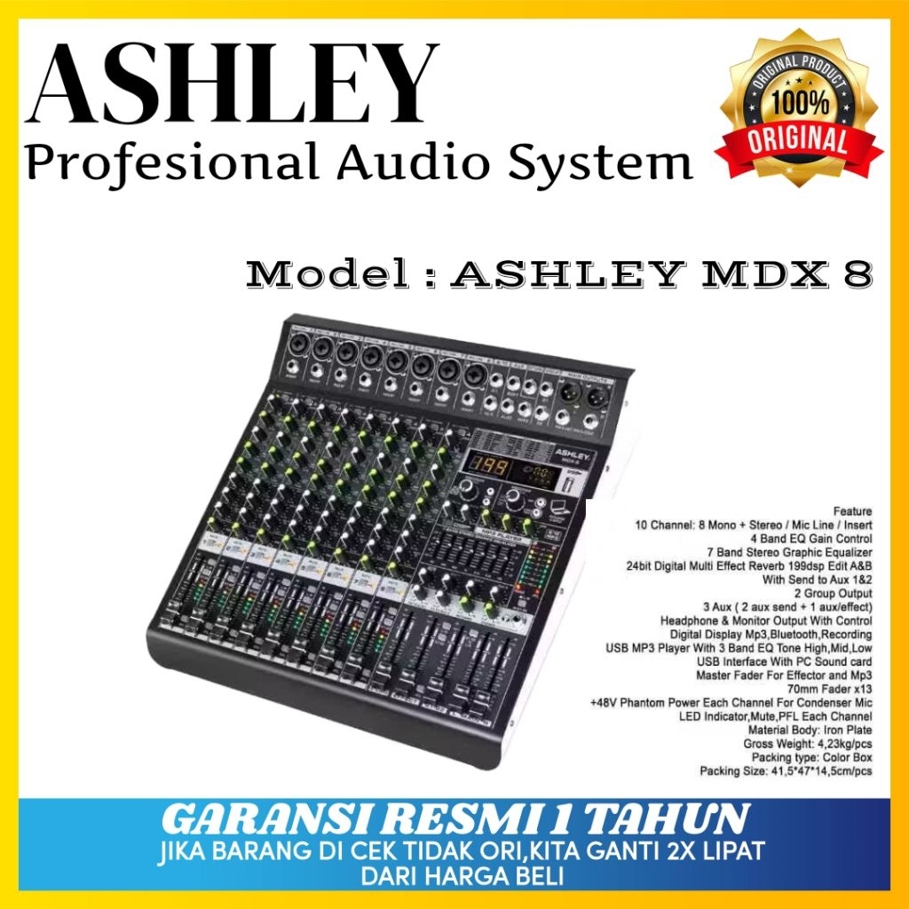 Mixer Ashley. Mdx 6 Original Mixer Ashley 6 Channel Bluetooth