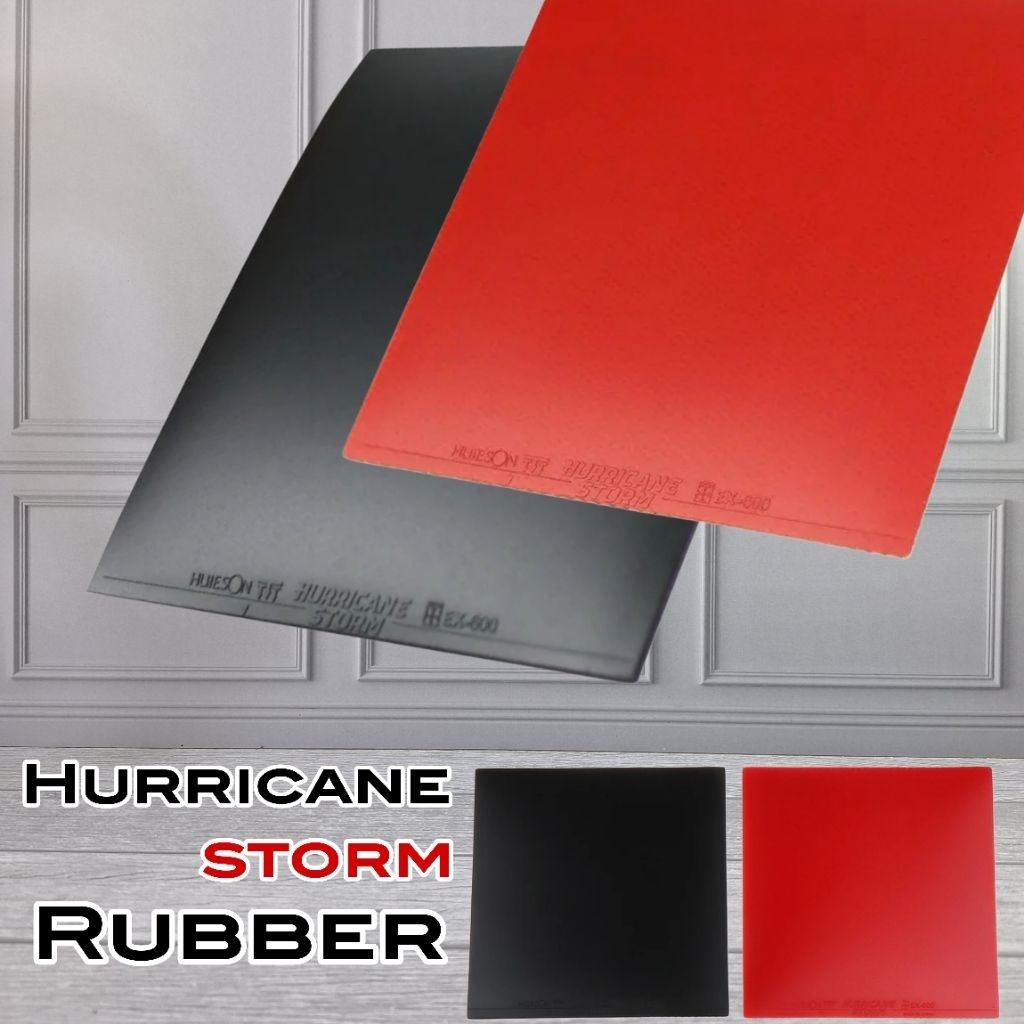 Karet bet pingpong tenis meja HURRICANE STORM Huieson Good spin