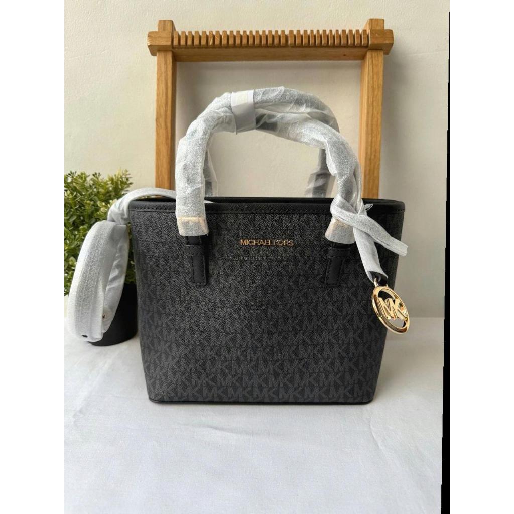 Mk Jet Set Travel Xs Carryall Convertible Tote Black