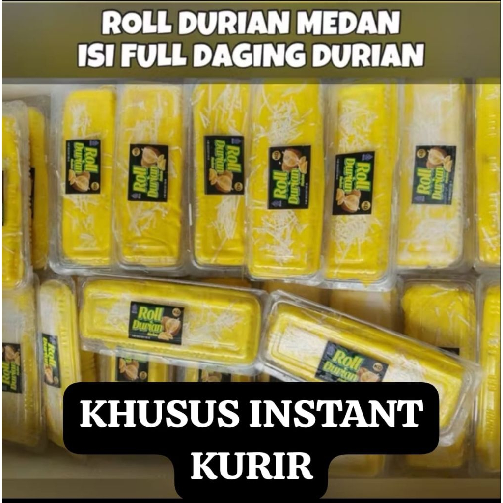 

[KHUSUS INSTANT KURIR] ROLL DURIAN MEDAN 300 GRAM