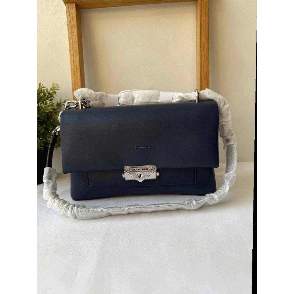 Mk Cece Medium Flap Pocket Shoulder Navy