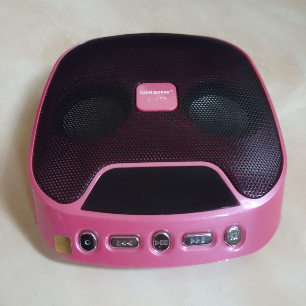 Speaker Musik Mini S-07B like new bisa untuk PC Laptop MP3 MP4  HP Radio FM USB Flashdisk Kartu SD