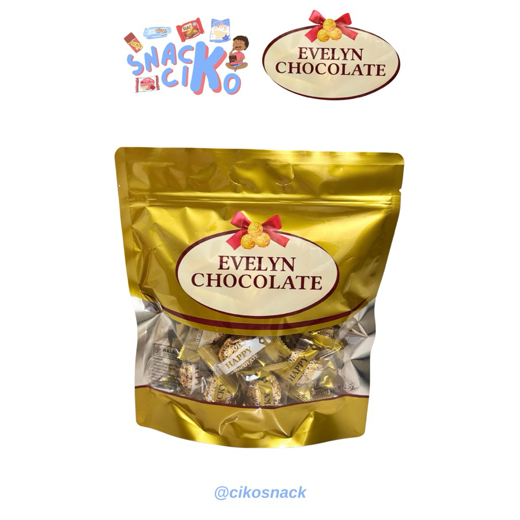 [READY] Evelyn Chocolate Ball 200g Coklat
