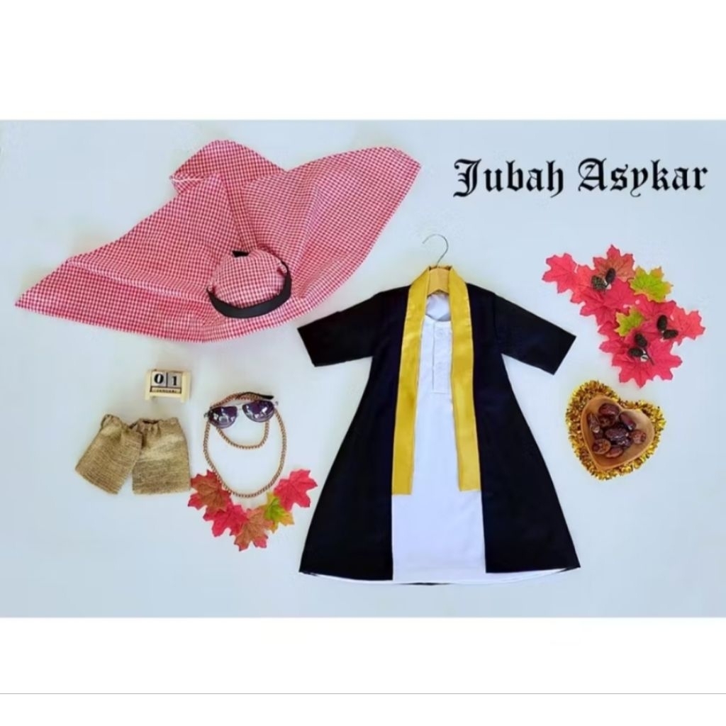 jubah asykar / gamis / jubah keren anak laki laki 3-5 tahun