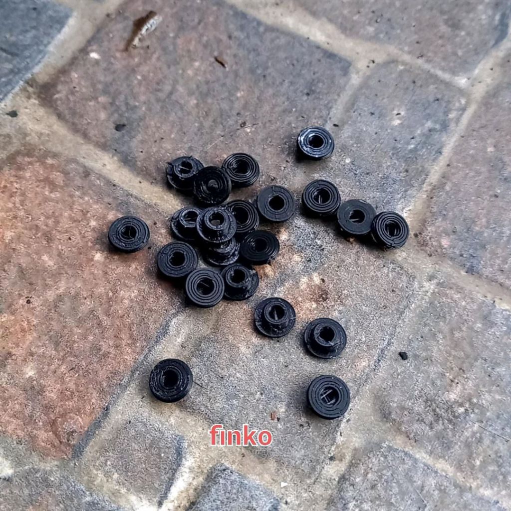 rc part, 10 pcs bushing plastik, lubang baut m 2.5 mn wpl