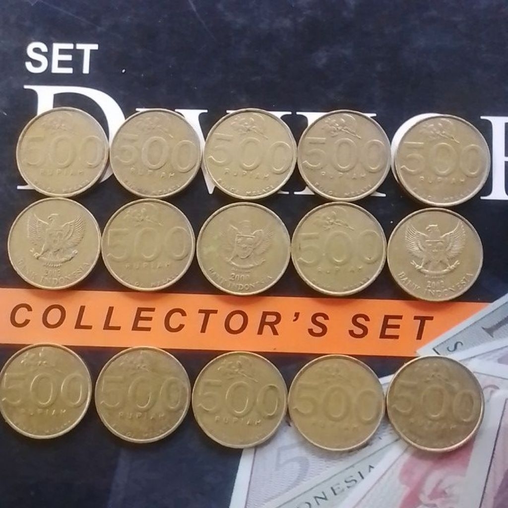 UANG KUNO KOIN 500 RUPIAH MELATI ASLI