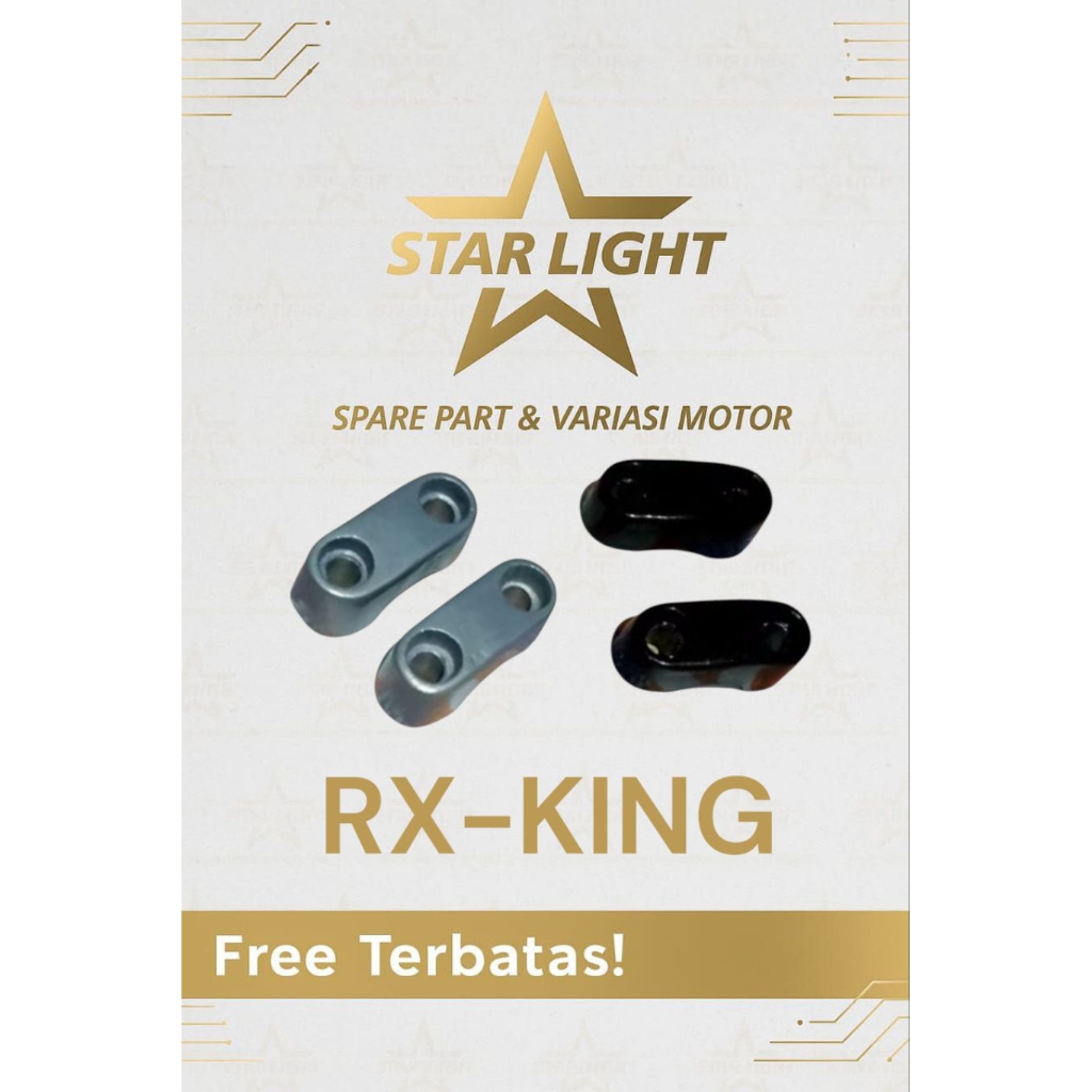 KLEMAN STANG RAISER PENJEPIT STANG RX KING VIXION SCORPIO ORIGINAL RX KING SPESIAL