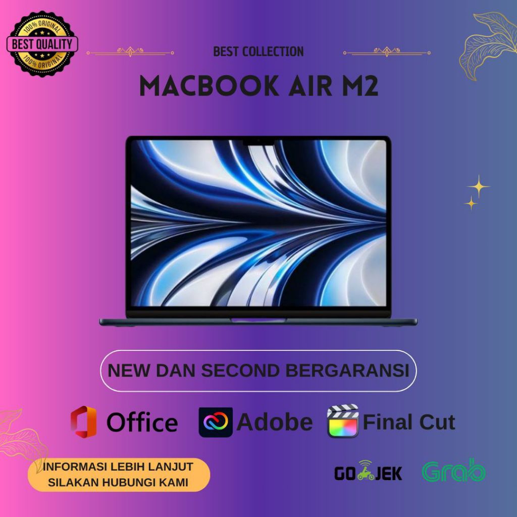 SECOND Macbook Air M2 2022/2023 256GB 512GB