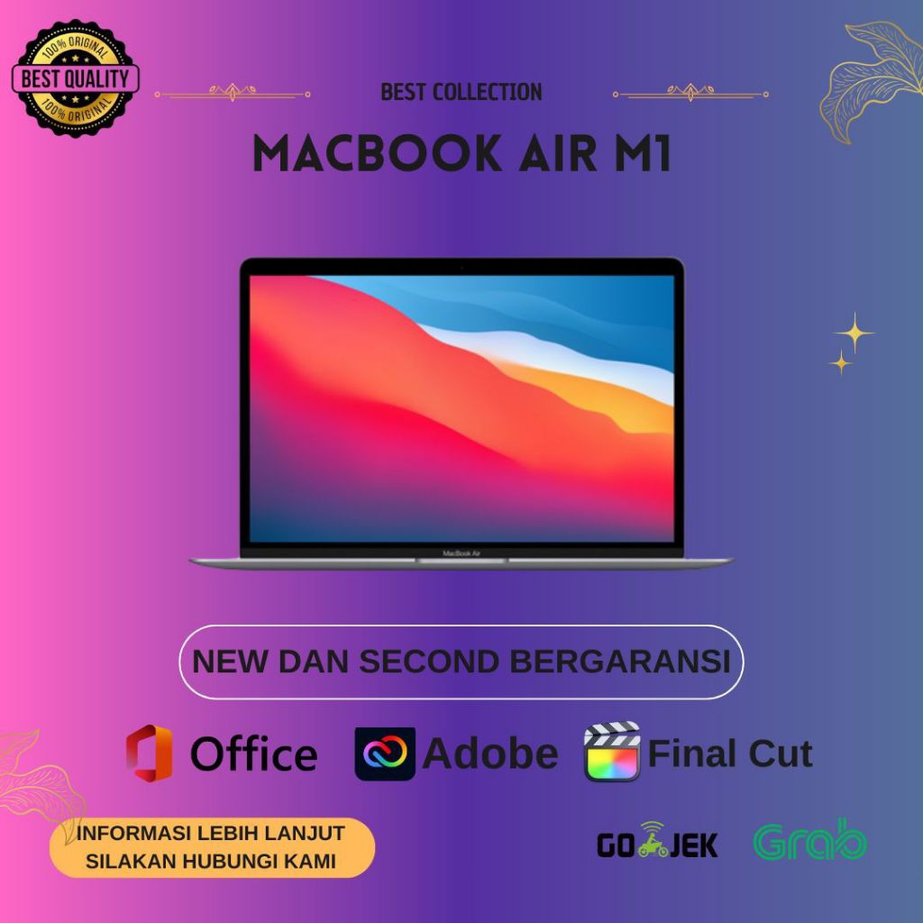 SECOND Macbook Air M1 2020 8GB 16GB 256GB 512GB 1TB