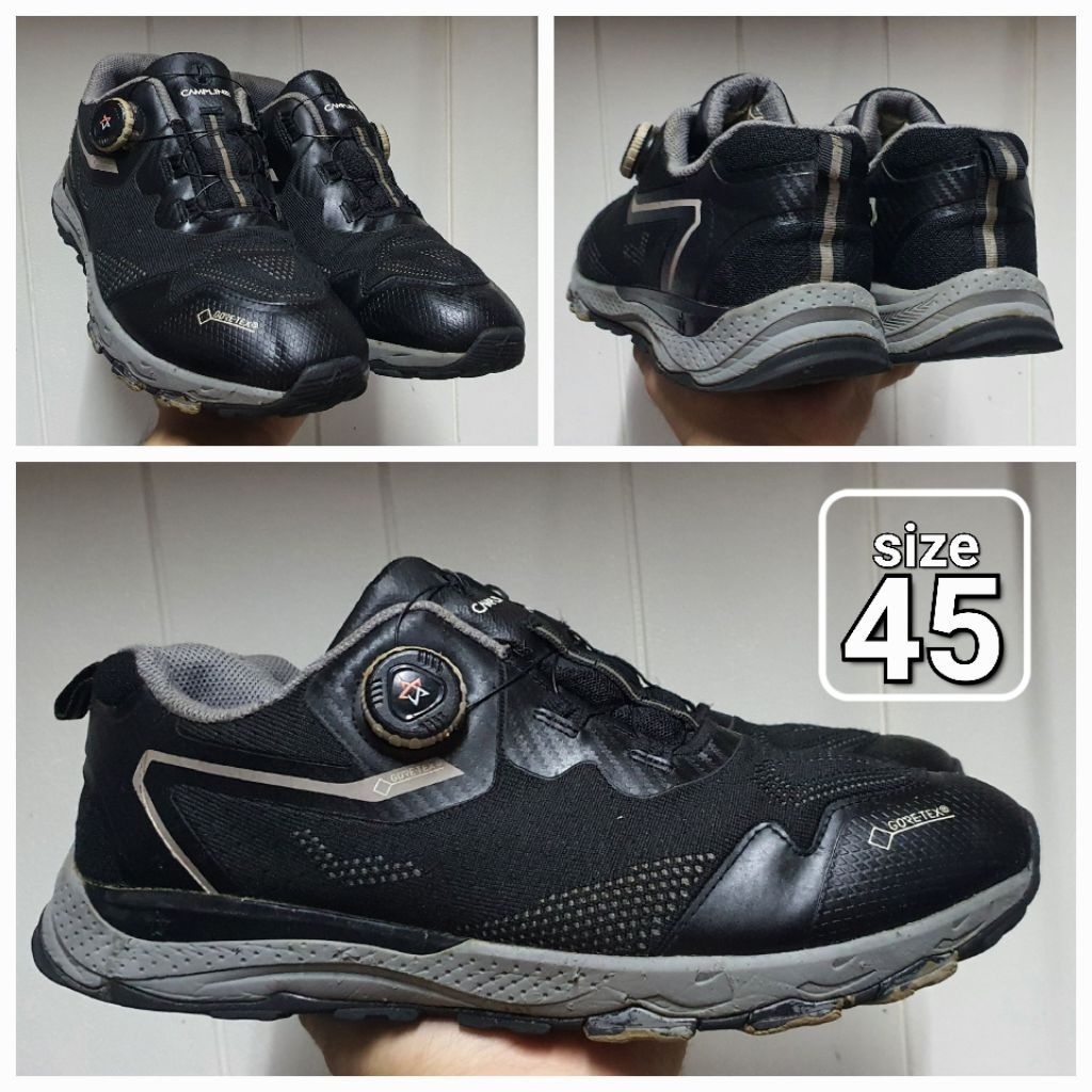 Sepatu Outdoor casual Low Campline BOA Goretex size 45 Second Ori shoes