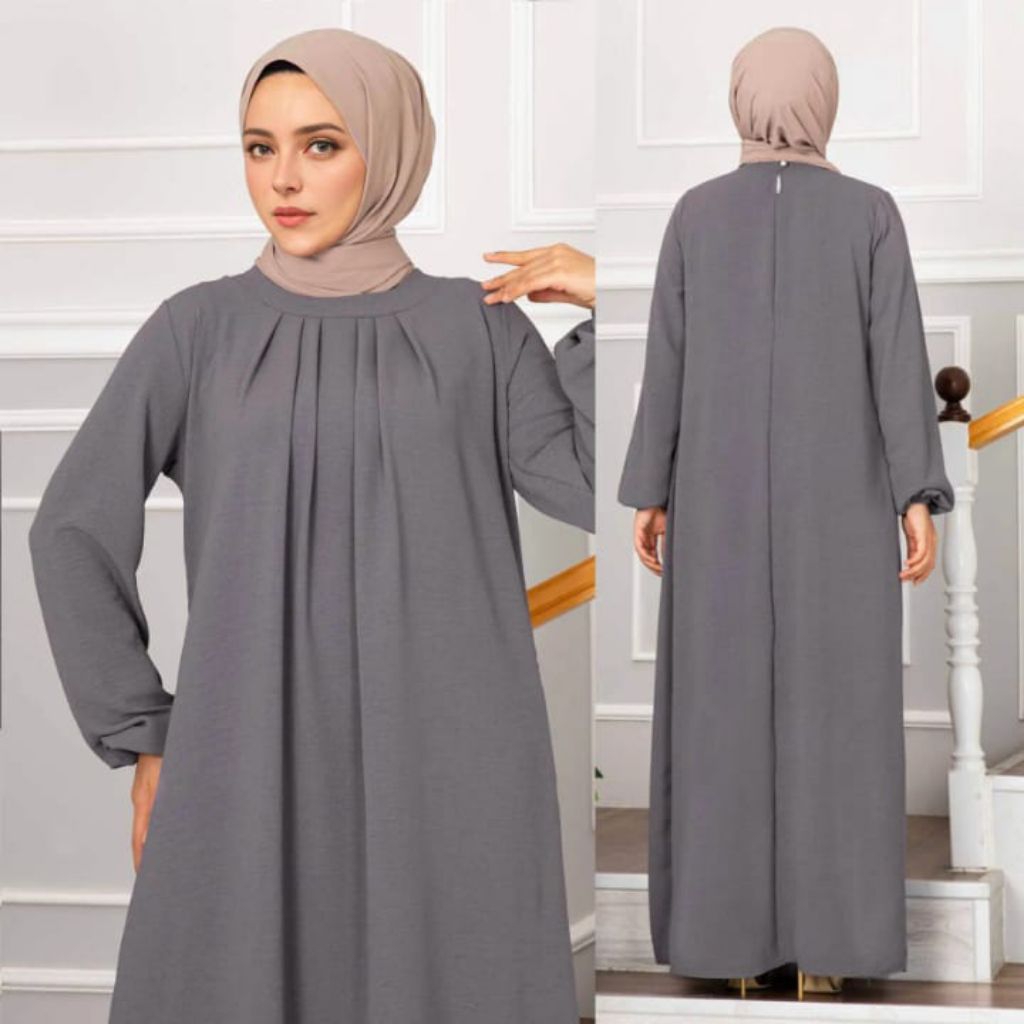 gamis polos elegan/simpel/cantik dan menarik