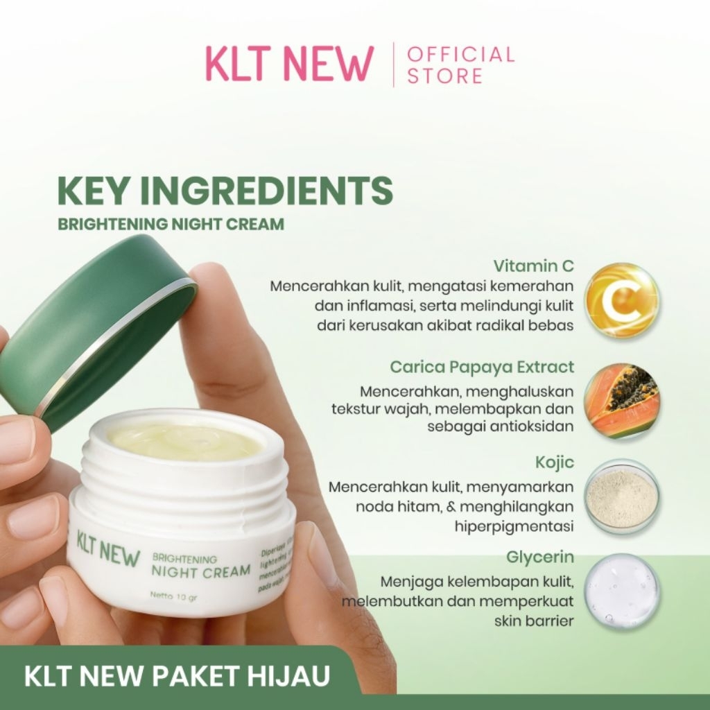 KLT Hijau BPOM KLT New Brightening Night Cream