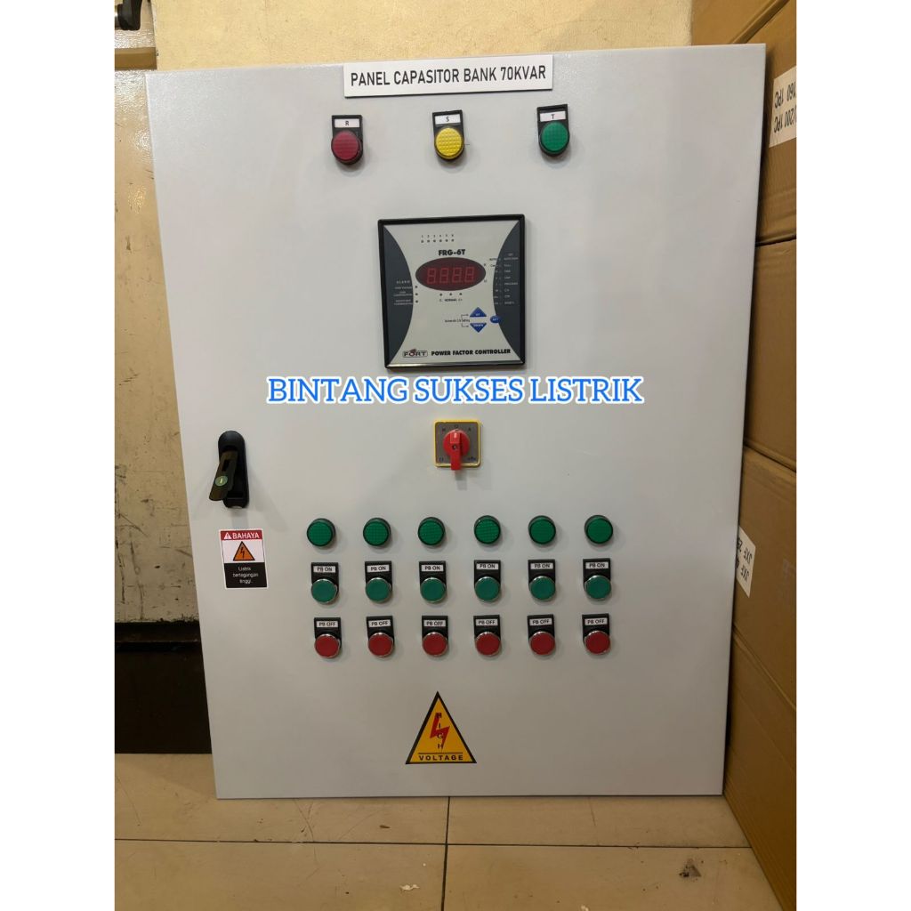 PANEL CAPASITOR BANK 70 kvar 6 Step