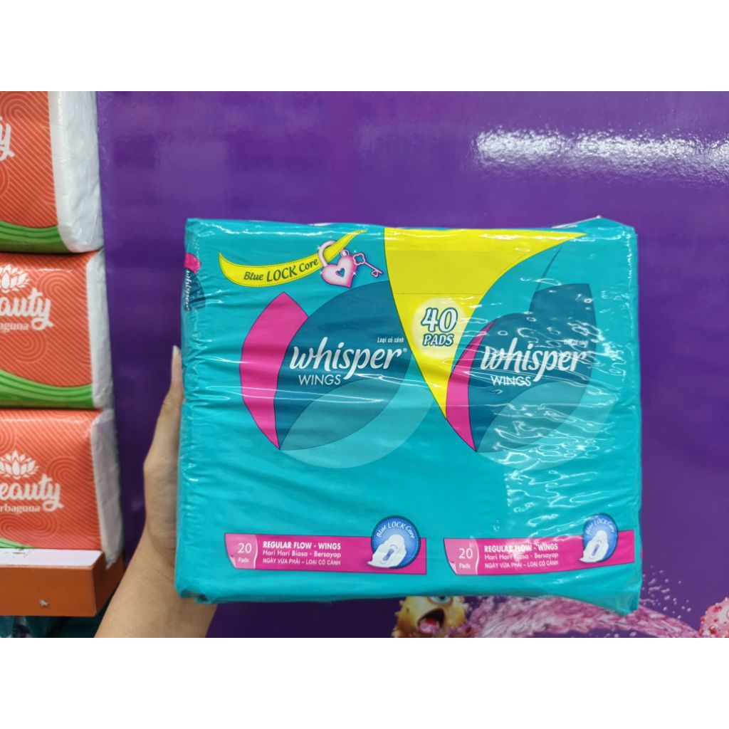 Whisper Pembalut Sanitary Wings 40pcs