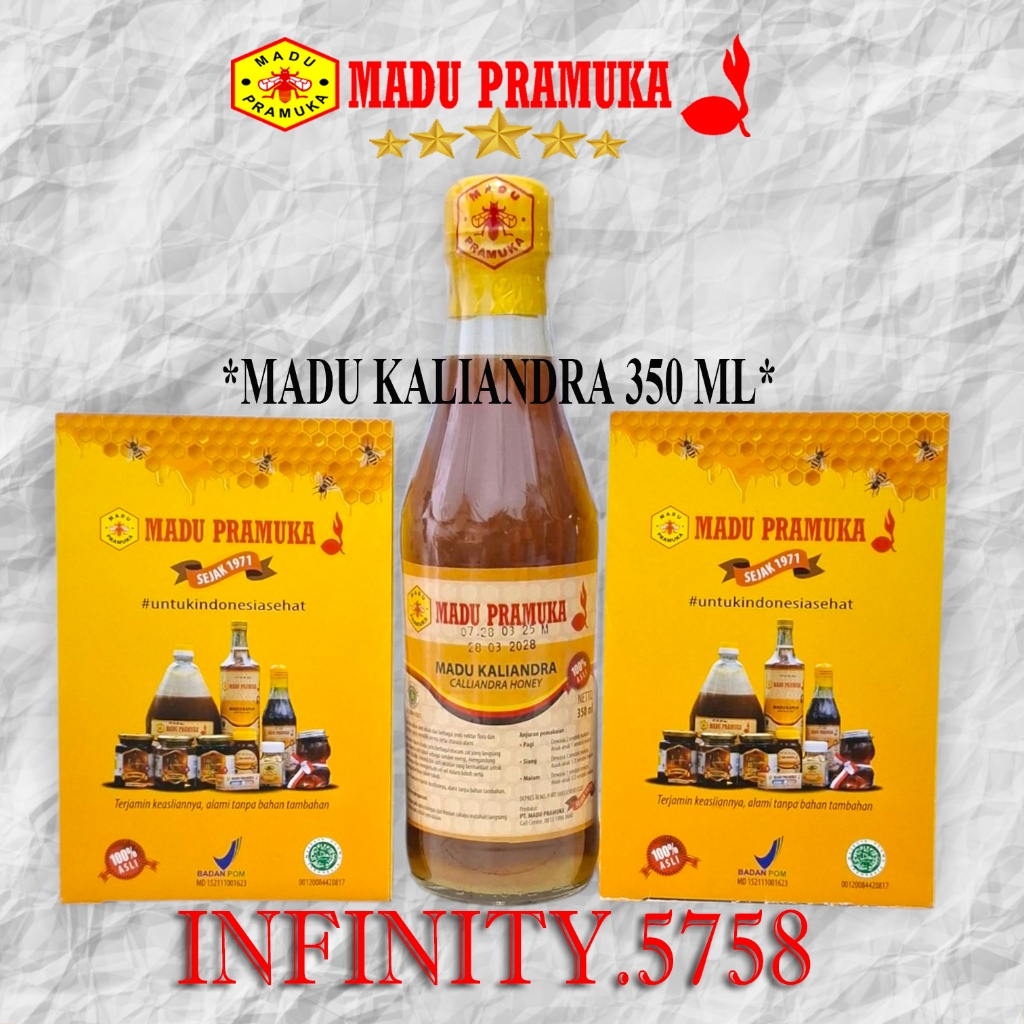 MADU KALIANDRA MADU PRAMUKA 350 ML (MADU ASLI)