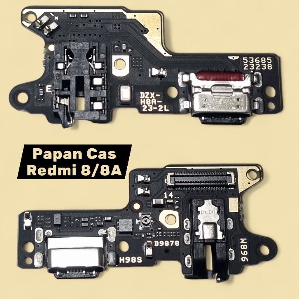 Konektor Charger Redmi 8/ 8A Full Komponen + Mic + IC