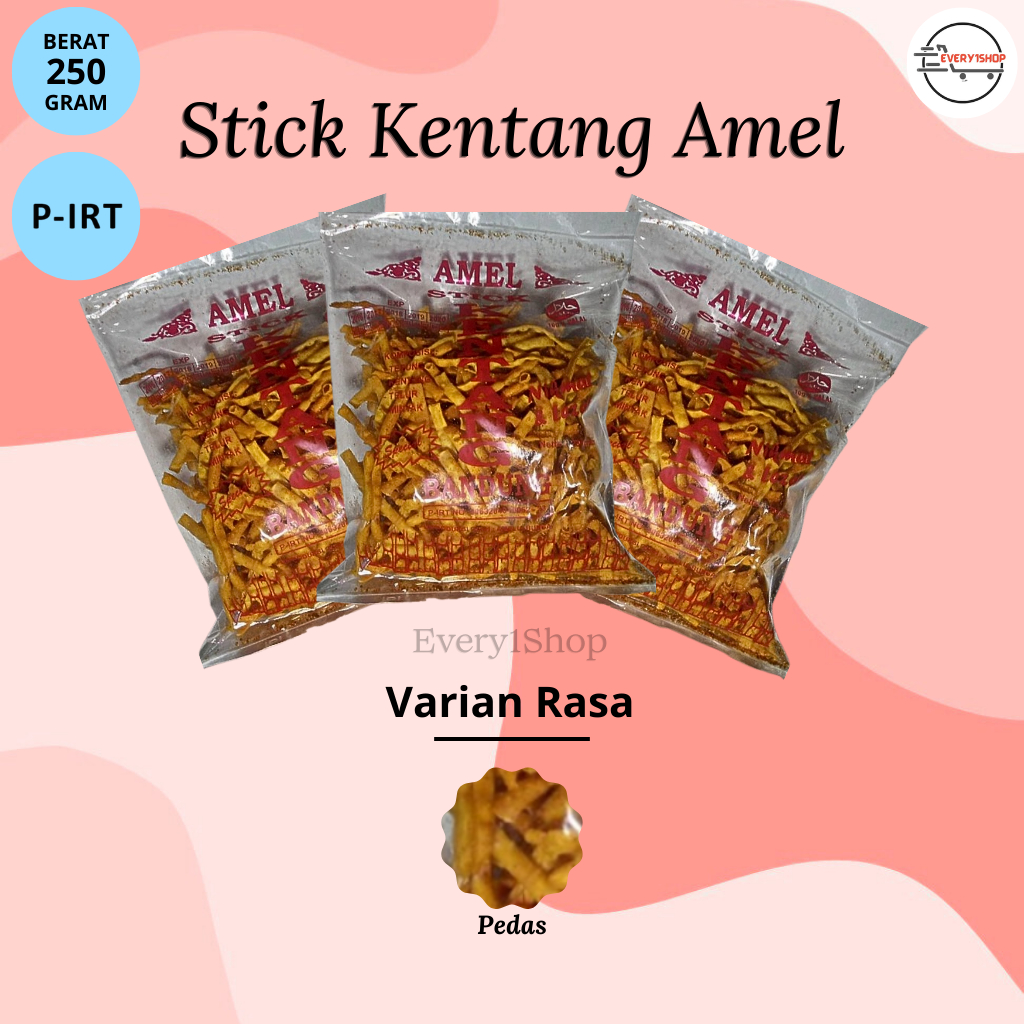 Stick Kentang Amel rasa pedas | Stik Kentang Amel rasa pedas | Cemilan | Snack