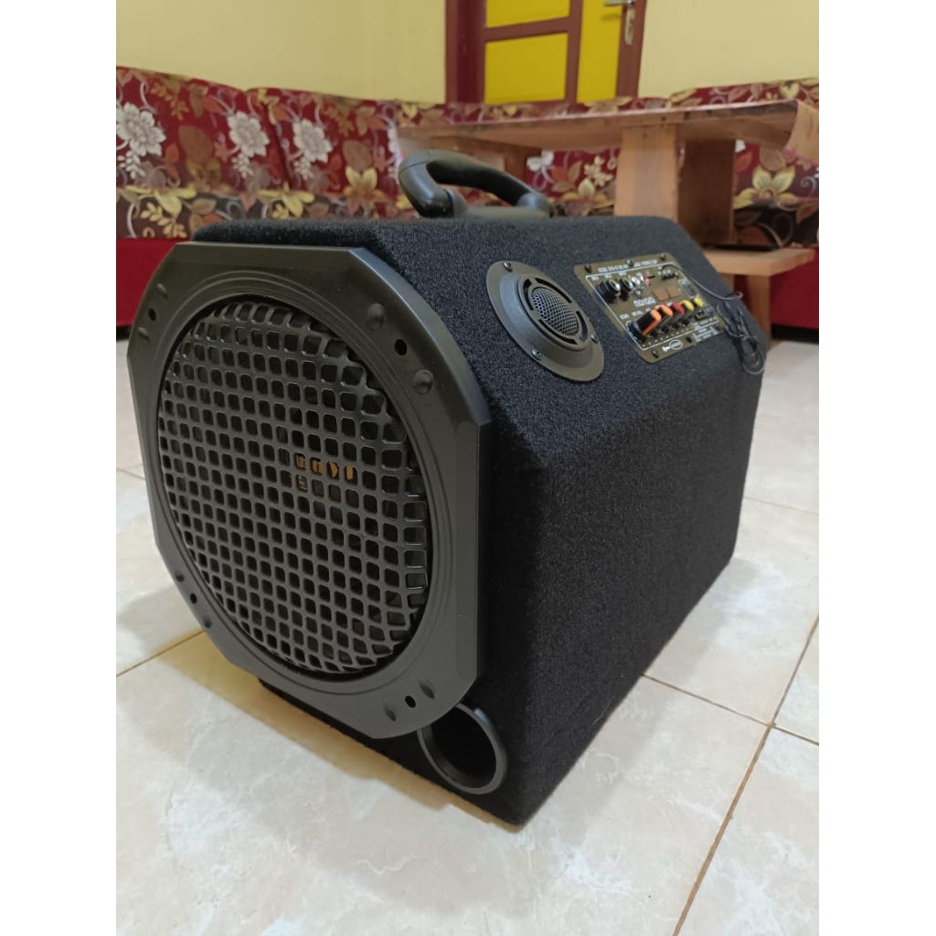 Speaker Aktif 10/12 Inc portable AC/DC karaoke Echo bluetooth