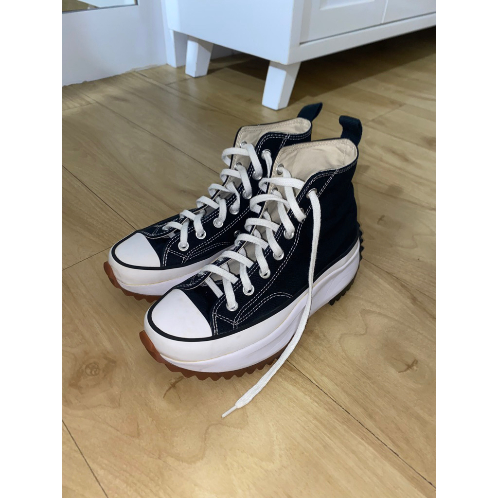 SECOND BISA NEGO | Converse Run Star Hike High Black Size 38