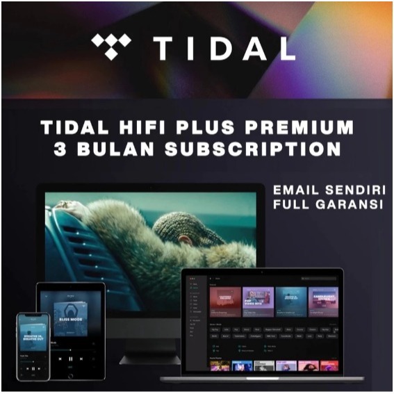 Tidal CAP HiFi Plus Master 3 dan 12 Bulan Original