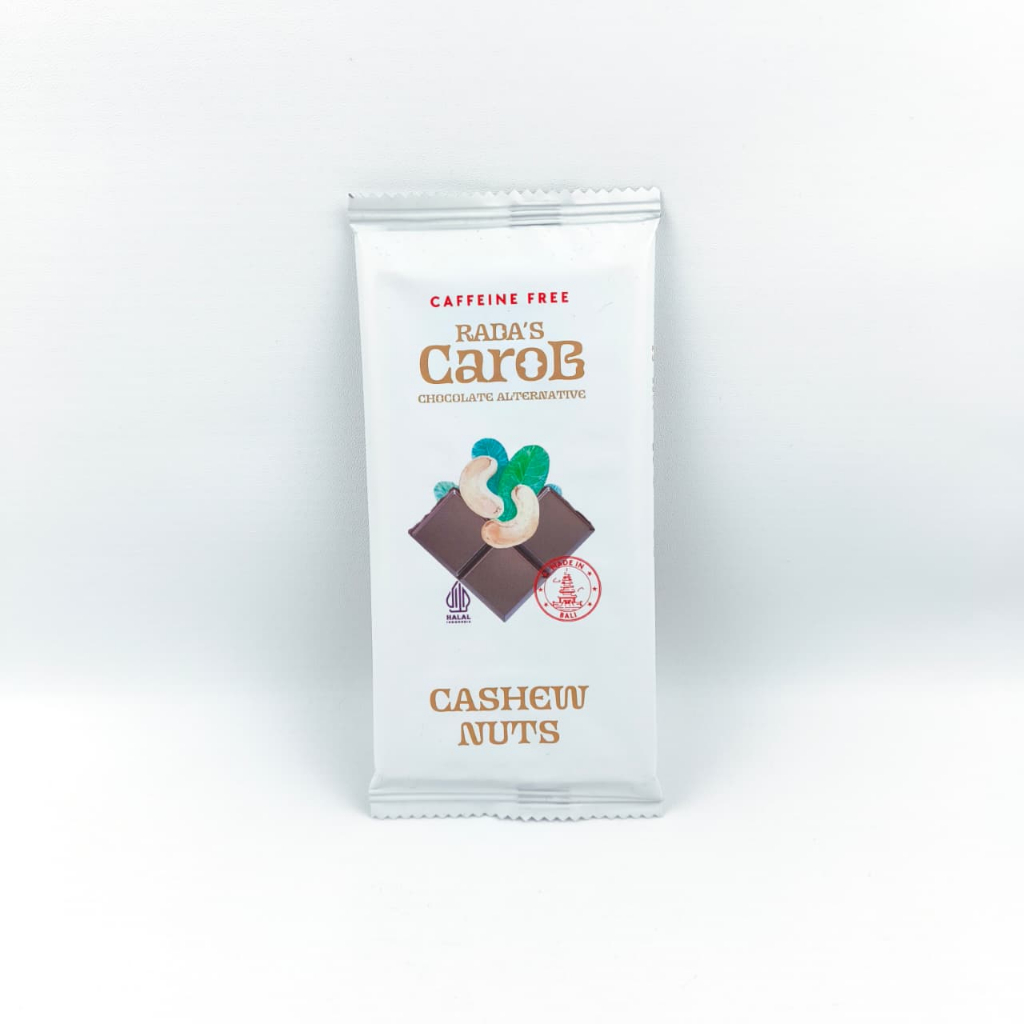 Rada's Carob Chocolate Alternative Cashew Nuts 50Gr Radas Carob Caffeine Free