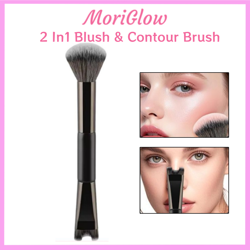 2 In1 U Shape Nose Contour Brush Kuas Makeup Kontur Shading Hidung Double Head