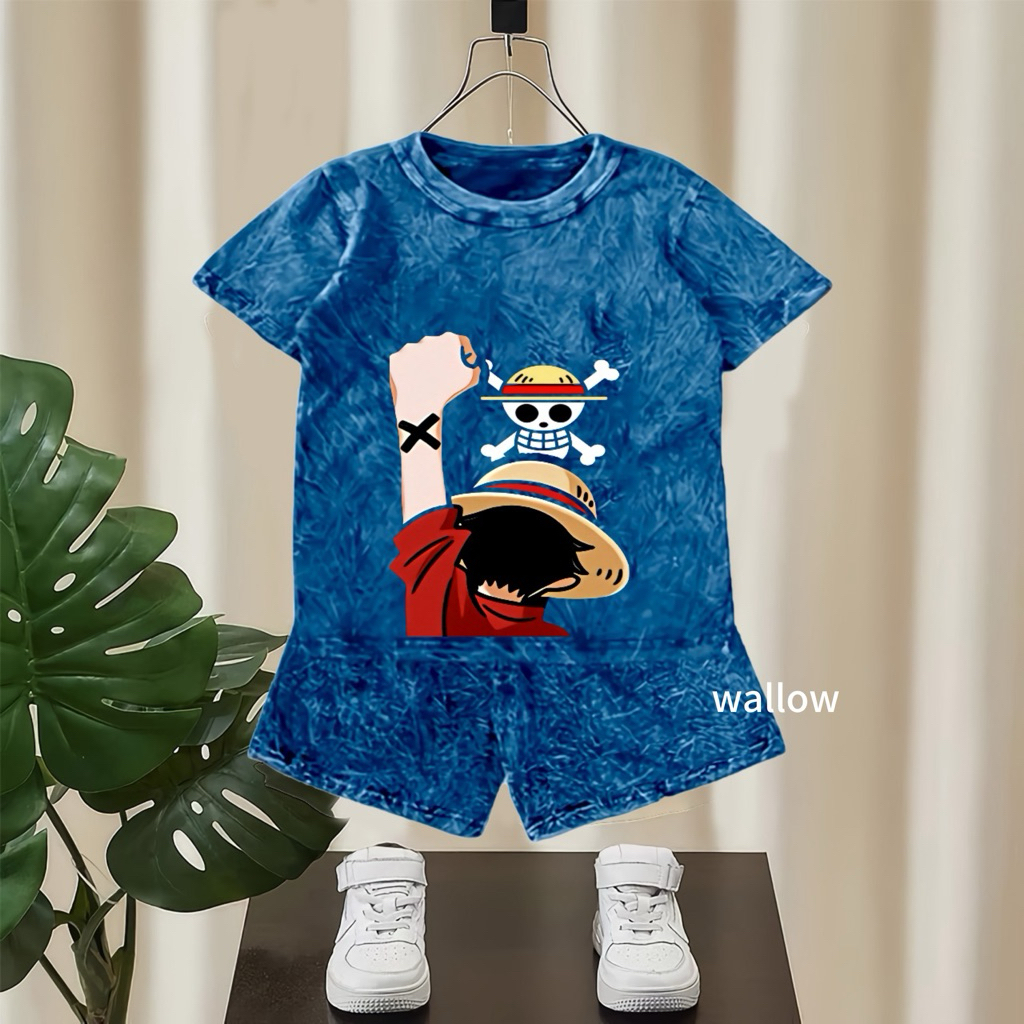 WAllOW-SETELAN ANAK STONE WASH DENIM/SATU SET/SETELAN ANAK DENIM UNISEX