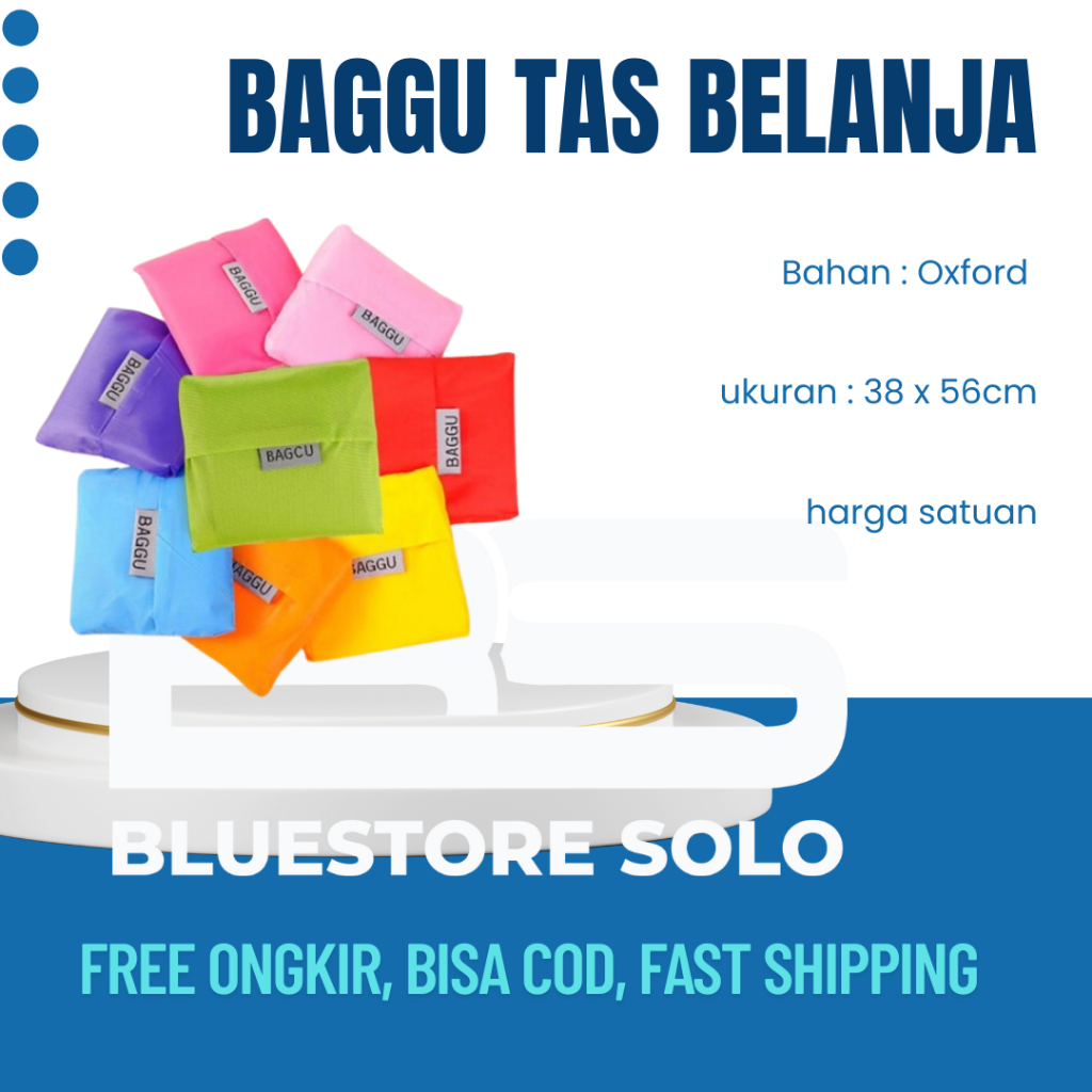 BAGGU TAS BELANJA BAGCU SHOPPING BAG (Tas Belanja jinjing Modis Lipat Praktis) tas bagcu