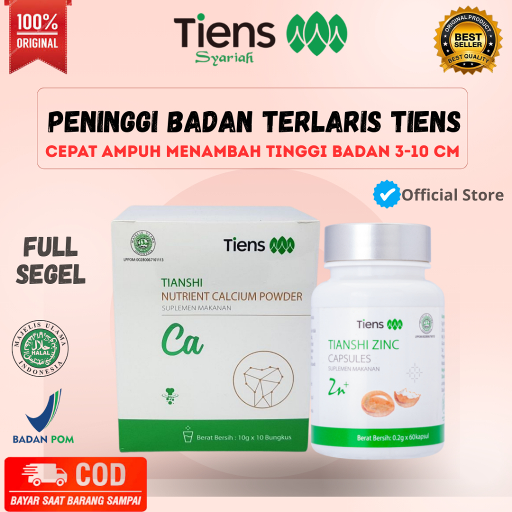 Peninggi Badan Ampuh | Tiens. Susu Kalsium NHCP dan Zinc | Tianshi Penambah Tinggi Badan Original