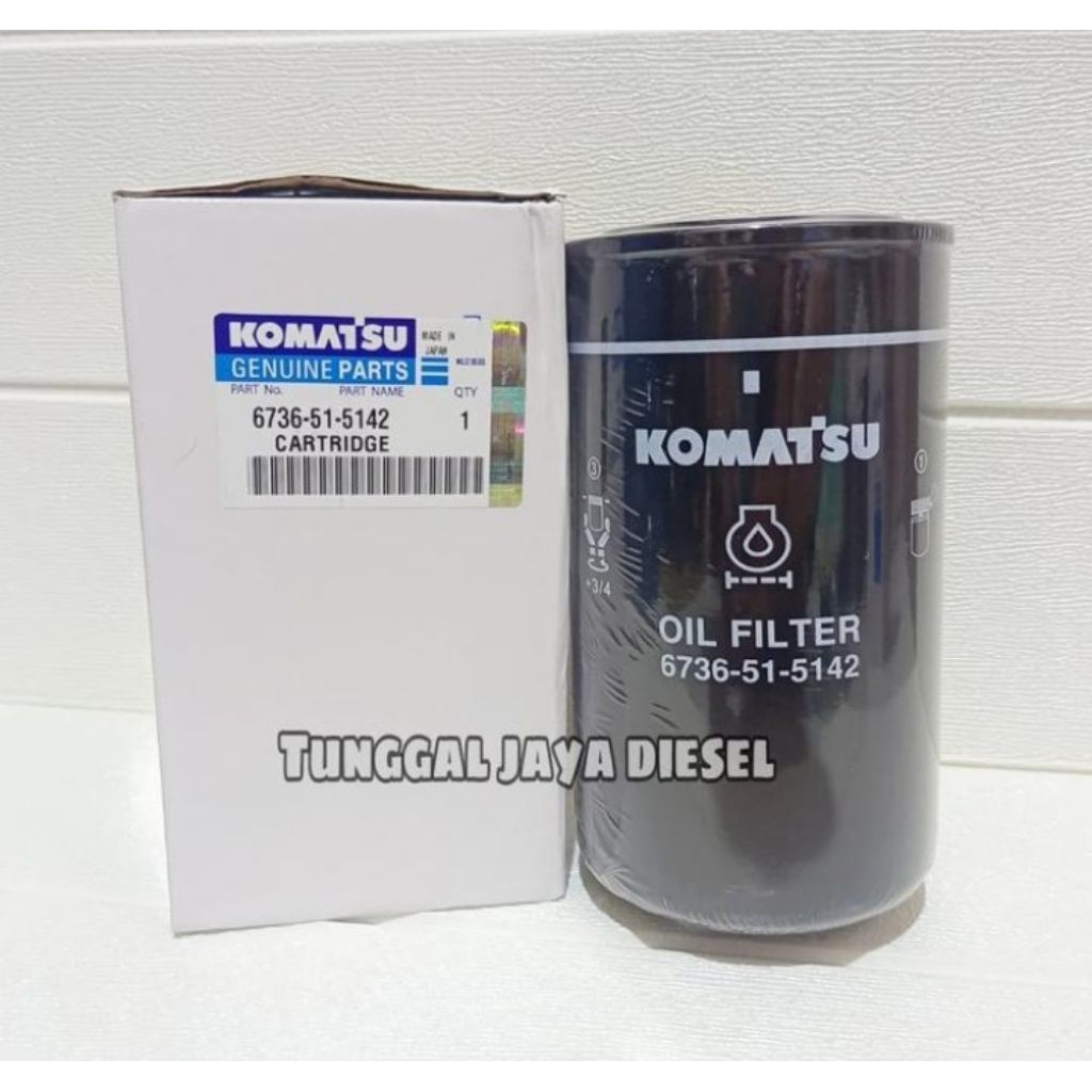 Cartridge Oil Oli Filter Komatsu 6736-51-5142 6736515142 6736 51 5142