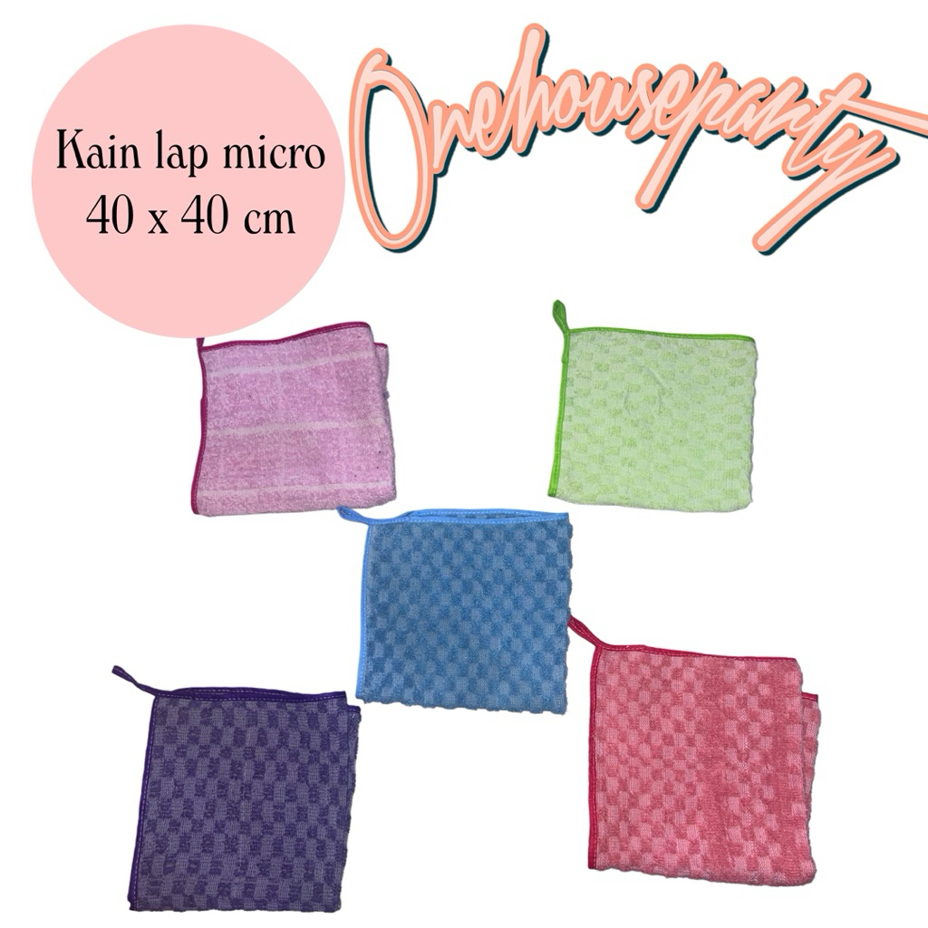 Lap Dapur micro kain lap dapur handuk gantung motif lap cuci tangan hand towel lap meja premium halu