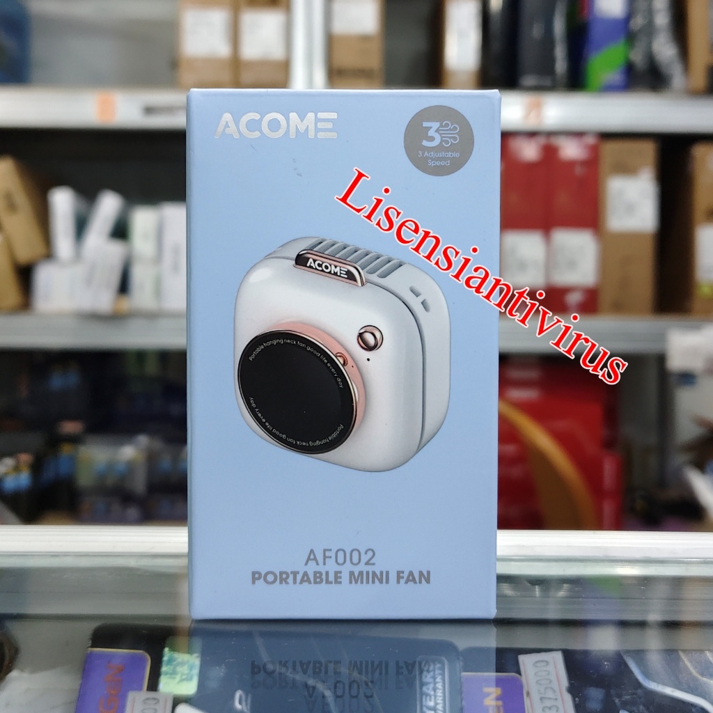 ACOME Mini Fan Desain Kamera Portable Kipas Angin Mode Senyap 3 Mode Kecepatan AF002