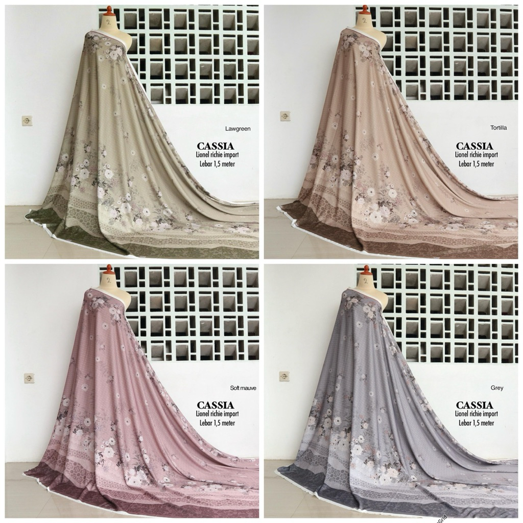 Lionel richie//motif cassia//kain meteran//kain printing