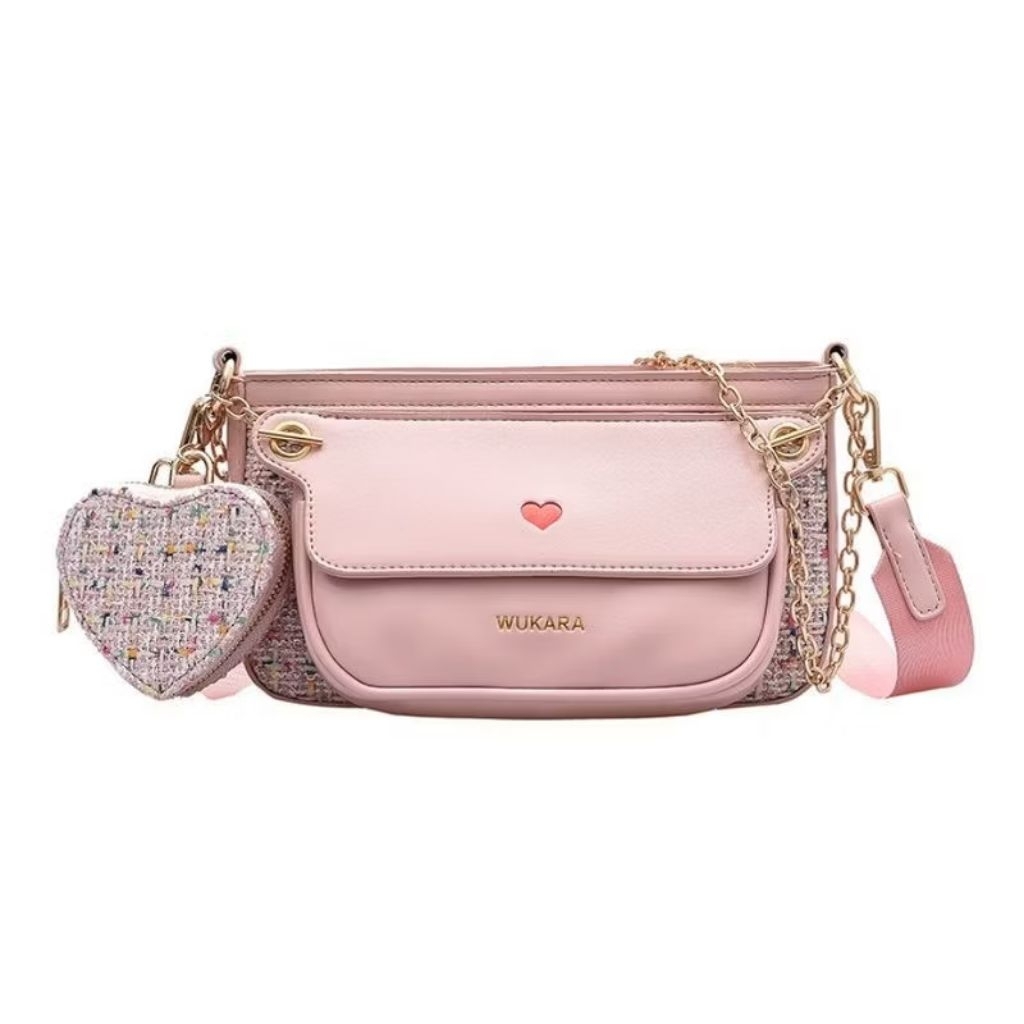 PRELOVED Tas Tweed Pink