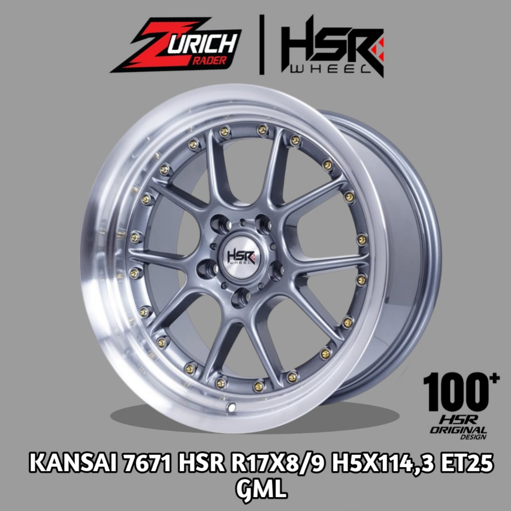 Velg Mobil Ring 17 Untuk Granmax Almaz Camry Luxio Crv Terios Dll Ring 17 Hsr Wheel Kansai