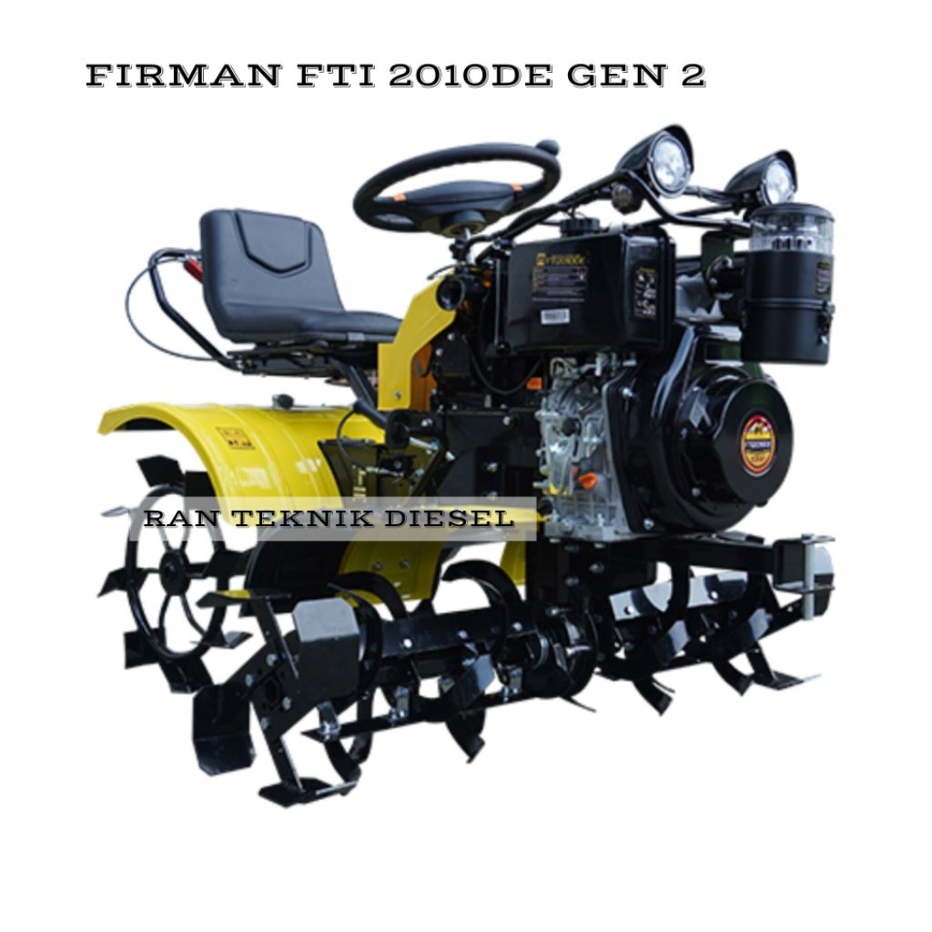 Traktor Mini 4 Roda Bajak Sawah & Ladang FIRMAN FTI 2010DE 2 Elektrik Stater Diesel