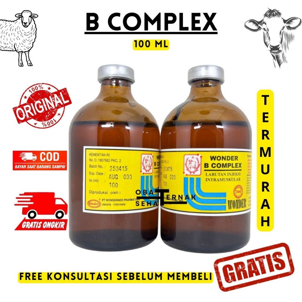 Wonder B Complex 100 Ml - Vitamin B Kompleks Hewan