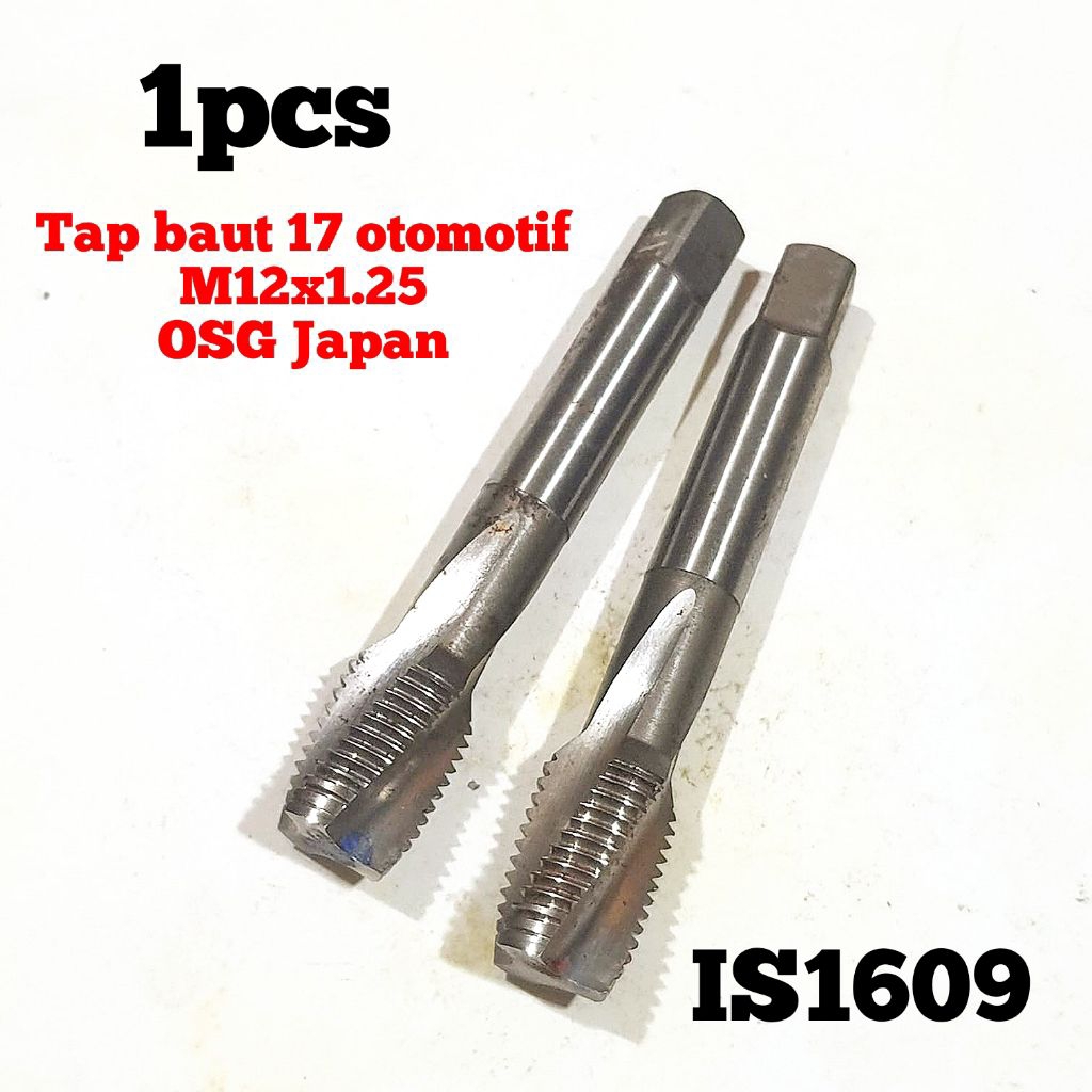 1pcs Tap m12x1.25 tap semi spiral tap baut 17 otomotif tap manual tap mesin bukan tap yamawa