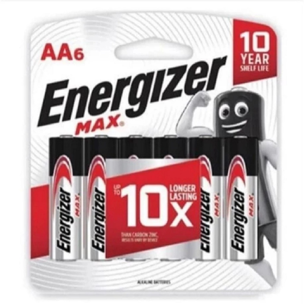 Baterai Energizer AA Isi 6 Pcs Energizer MAX BP6 AA