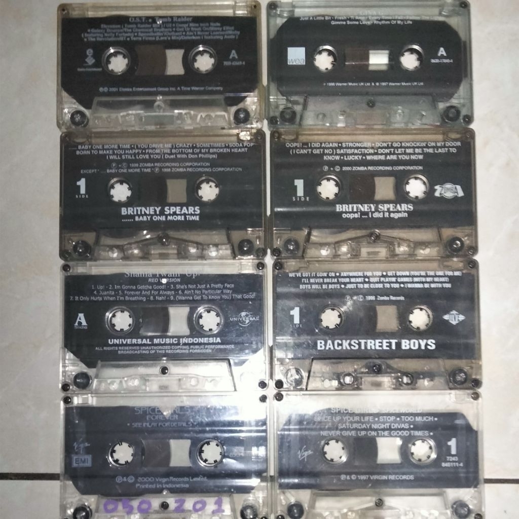 Kaset Pita Tanpa Cover Sepaket