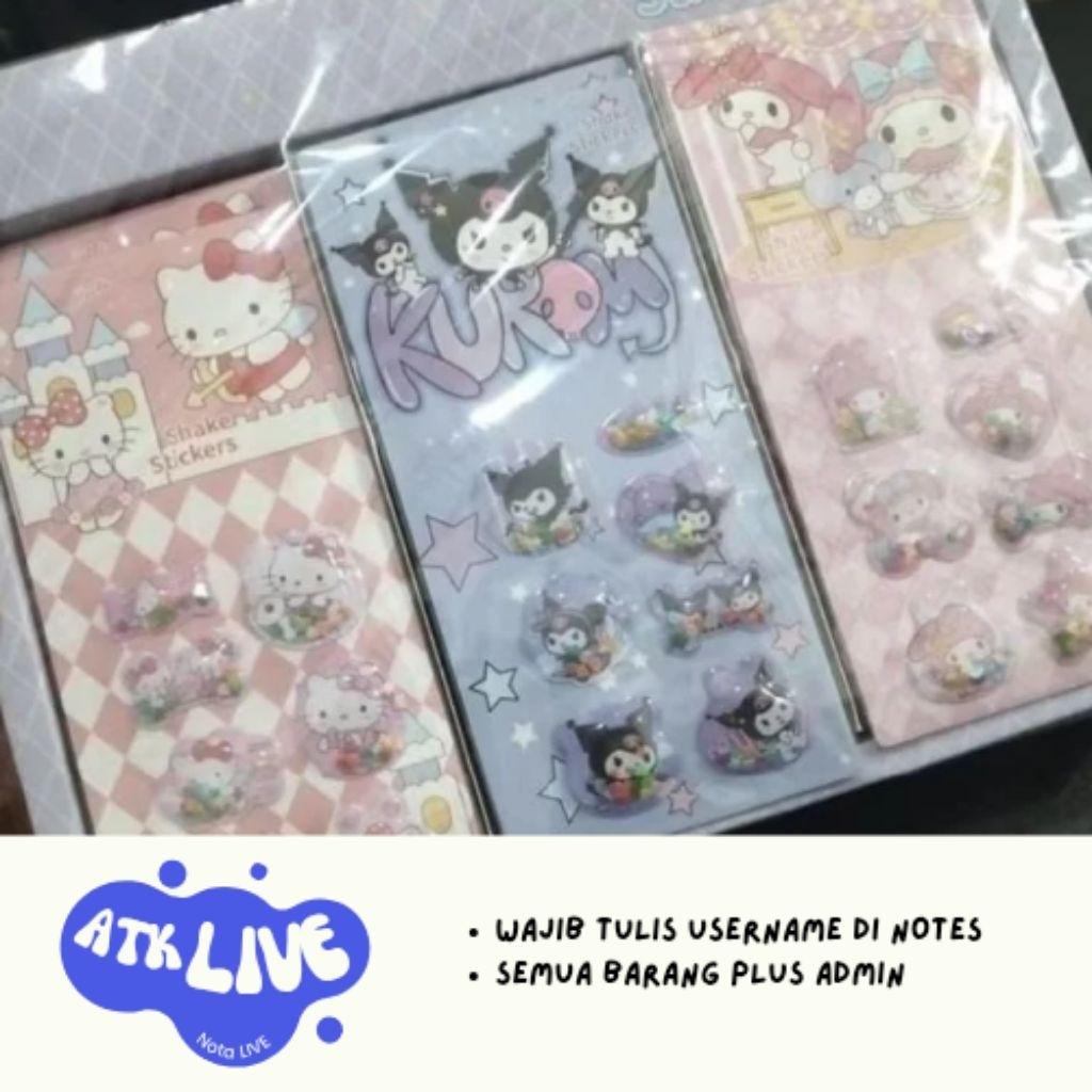 

Sticker 3D karakter 1 Seri (3 Lembar)