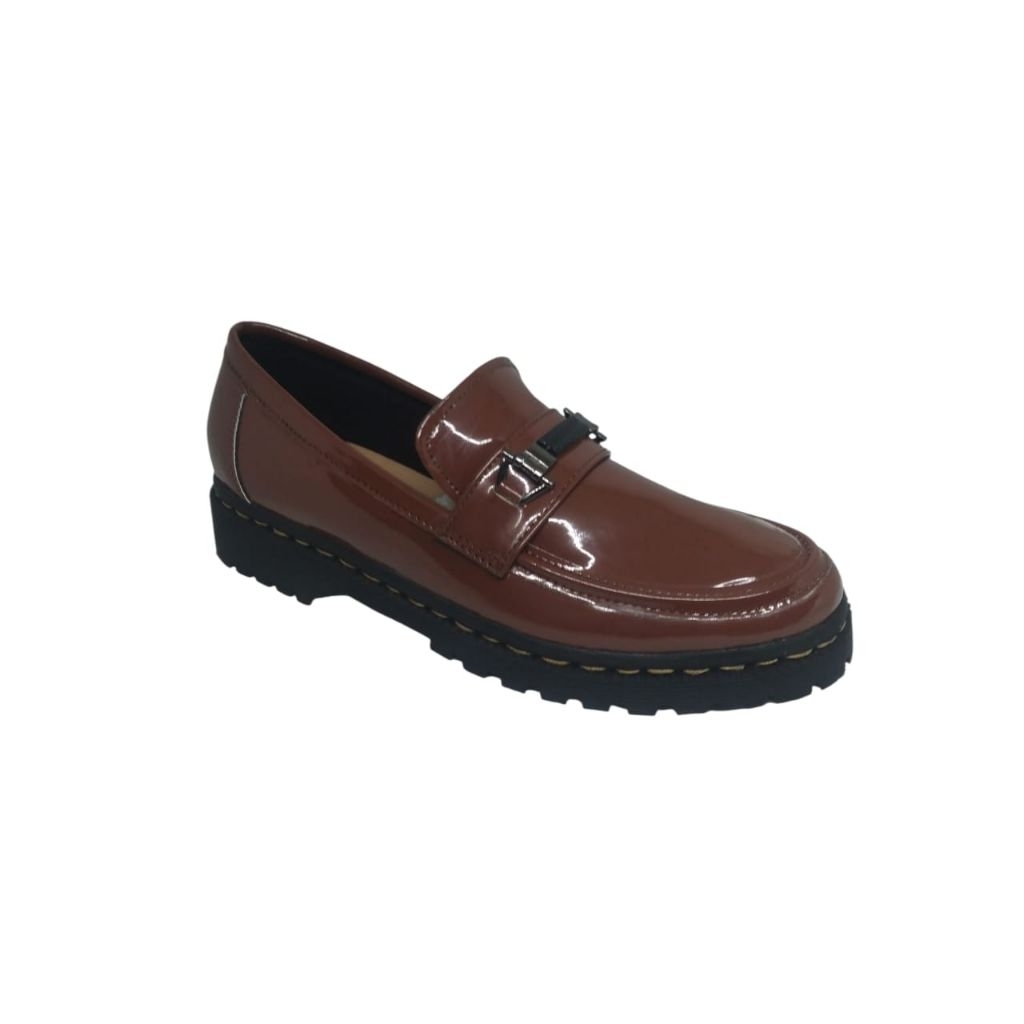 Sepatu docmart wanita fashion terbaru Korea hak datar kekinian