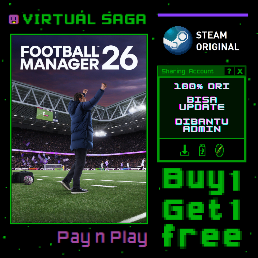 Football Manager 26 Steam Sharing PC Game Original 2026
