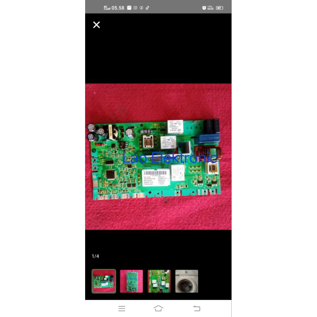 modul mesin cuci electrolux ewf 85661,ewf 85662,ewf 85761