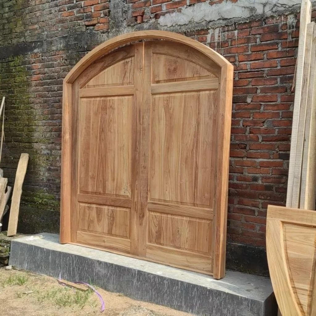pintu kuputarung jati pintu utama jati pintu rumah jati pintu jati solid pintu kusen jati pintu berk