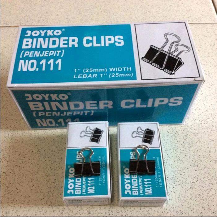 

Binder Clip No.111 Joyko Binder Klip | Klip Penjepit File 1gross