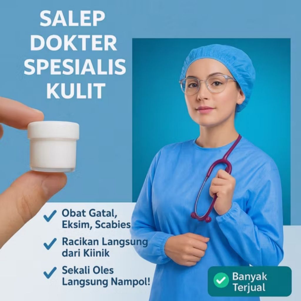 Salep Gatal Racikan Spesialis - Ampuh Untuk Eksim Basah, Eksim Kering, Scabies, Gatal Menahun